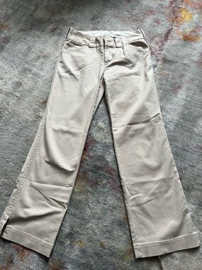 BANANA REPUBLIC Y2K Beige Bootcut khaki Women's Pants size 6 Martin cut